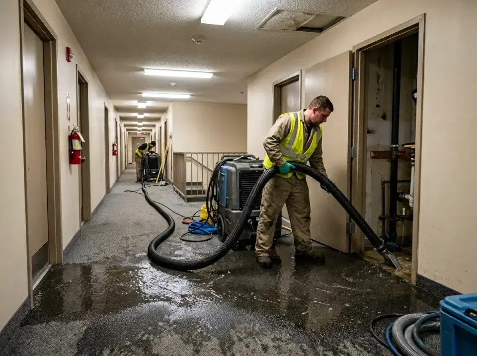 multi-unit-apartment-hallway-f-005 — frequently asked questions, Emergency Burst Pipe Water Extraction & Removal in Scott AF…